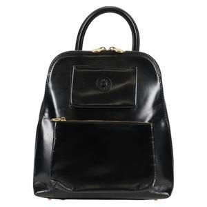 Versace Black Patent Leather backpack
